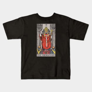 Tarot Deck - Major Arcana - V - The Hierophant Kids T-Shirt